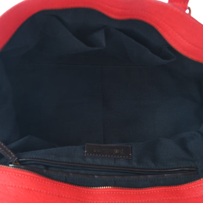 Saint Laurent Sheepskin Medium Cabas ChYc Red 4 of 10