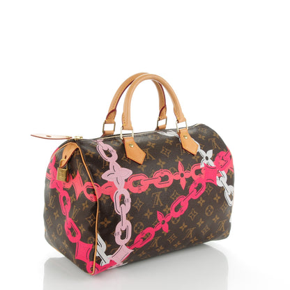 Louis Vuitton Monogram Bay Speedy 30 Rose Ballerine Poppy 3 of 7