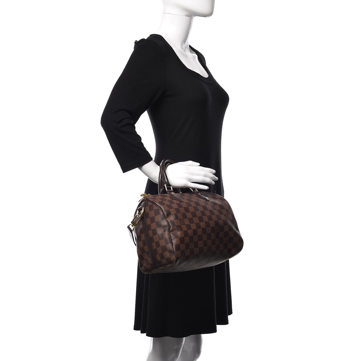 Damier Ebene Speedy Bandouliere 25