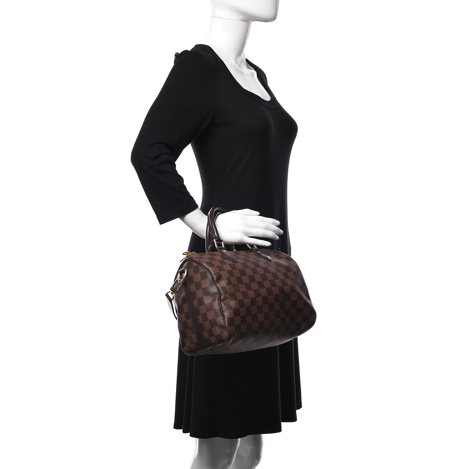 Louis Vuitton Damier Ebene Speedy Bandouliere 25 2 of 13