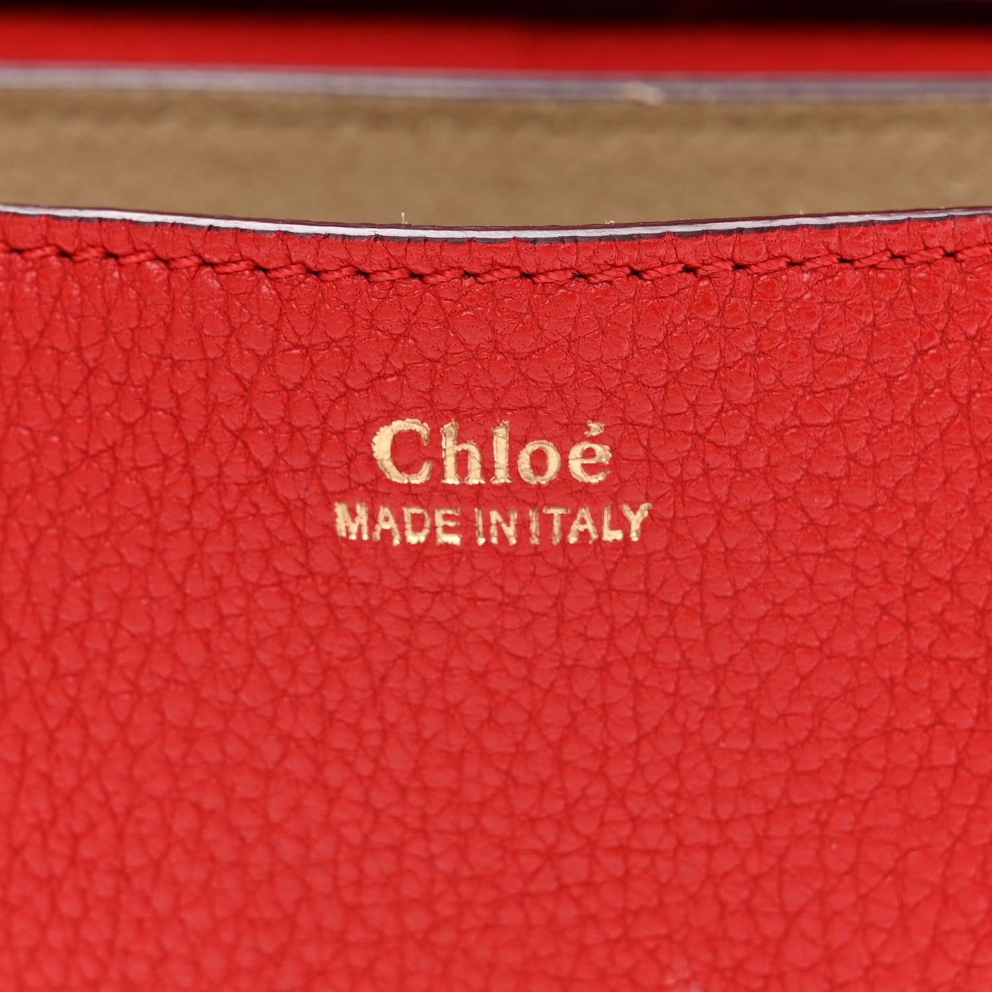 Grained Lambskin Mini Drew Shoulder Bag Plaid Red