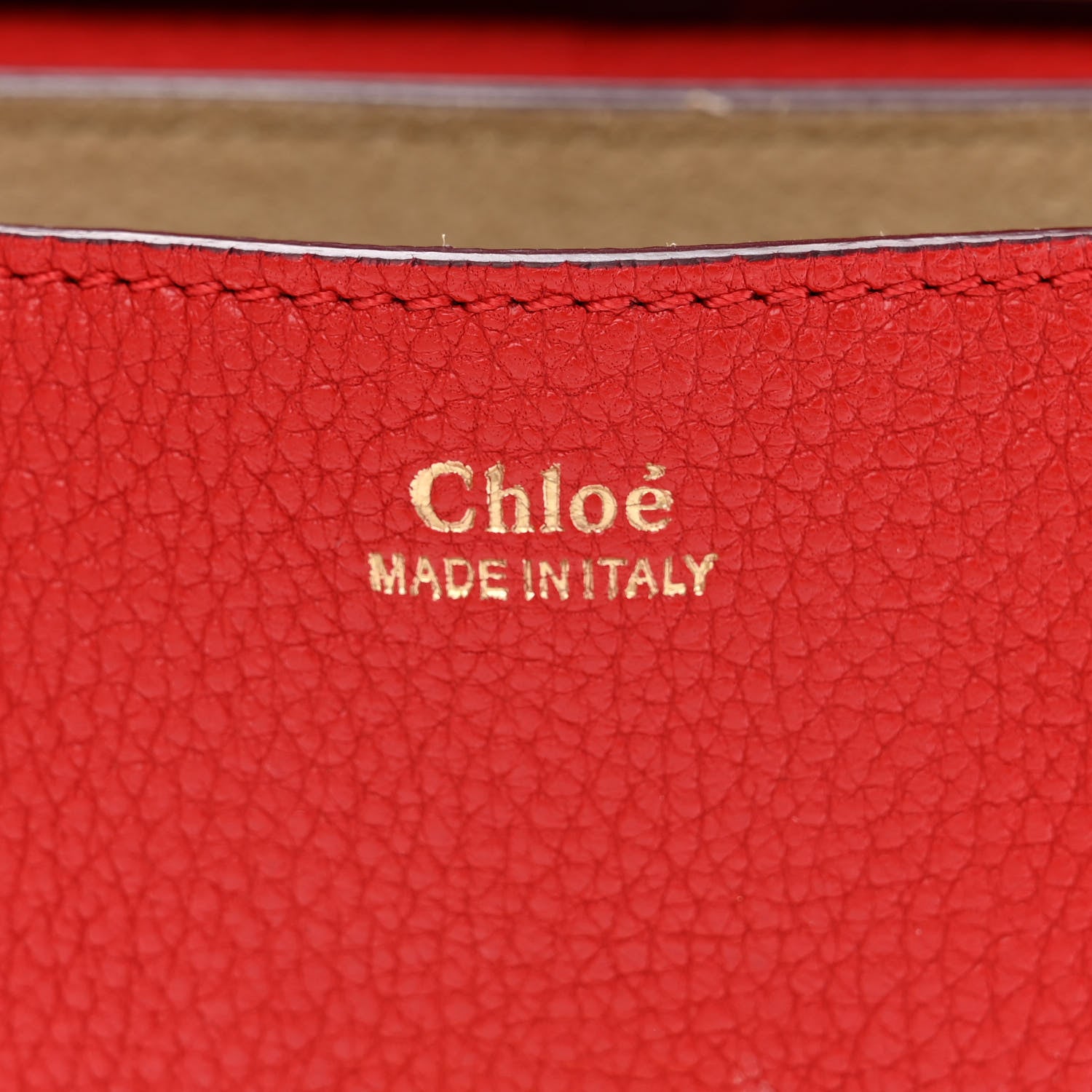Chloe Grained Lambskin Mini Drew Shoulder Bag Plaid Red 6 of 12