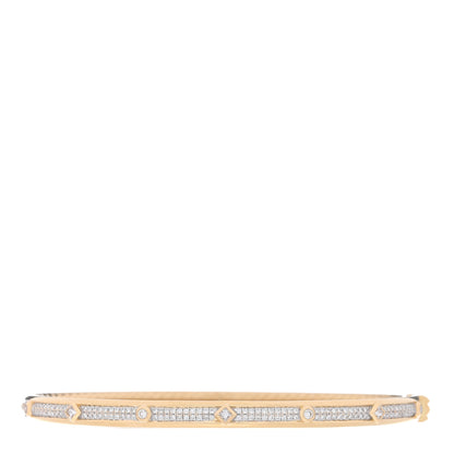 David Yurman 18K Yellow Gold Diamond Modern Renaissance Full Pave Bracelet 1 of 3
