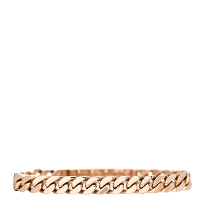 Hermes 18K Rose Gold Diamond PM Kelly Gourmette Bracelet SH 3 of 5