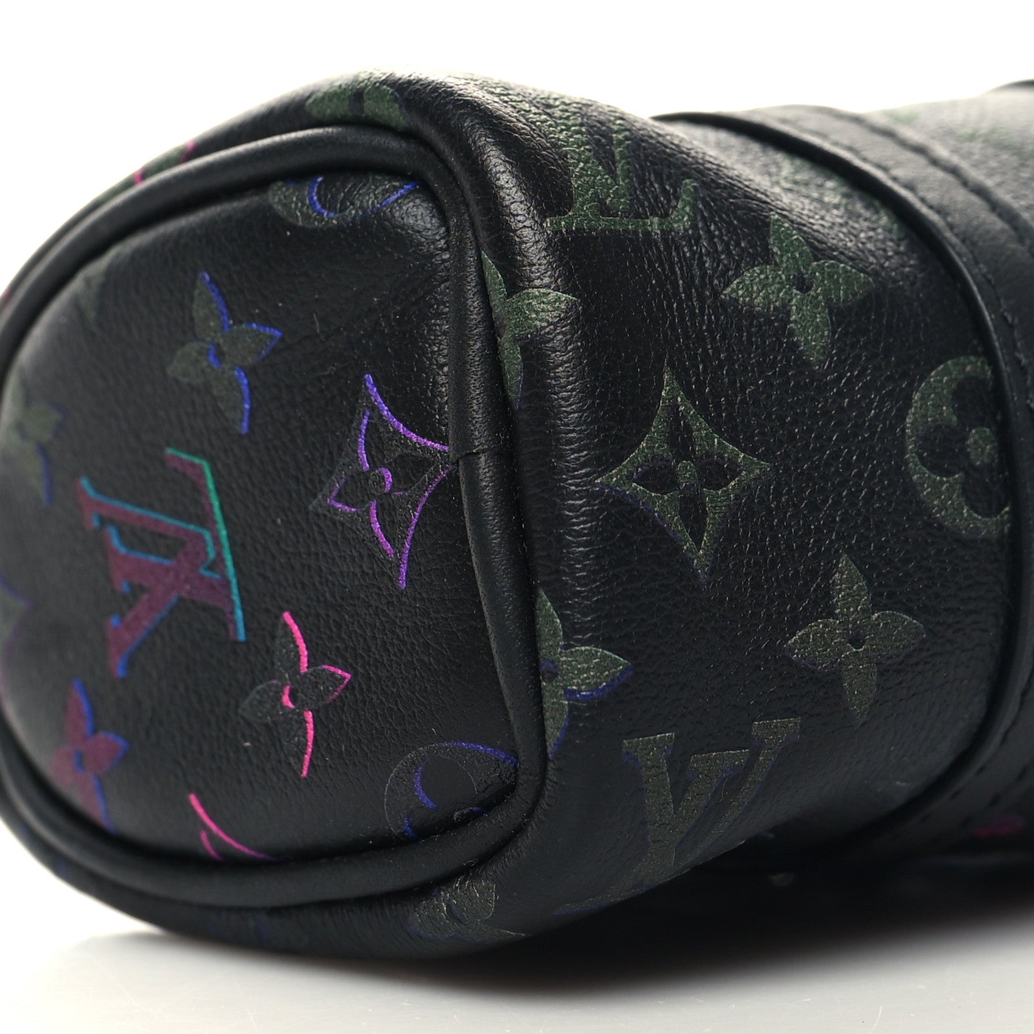 Louis Vuitton Monogram Spotlight Mini Keepall Bag Charm Key Holder Black Borealis 8 of 10