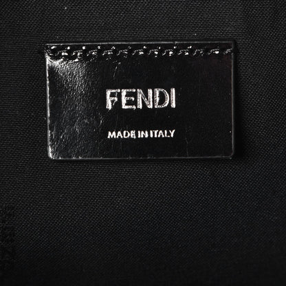 Fendi Calf Hair Vitello Dolce Leopard Print Large By The Way Boston Bag White Black Blue Cilegia 5 of 7