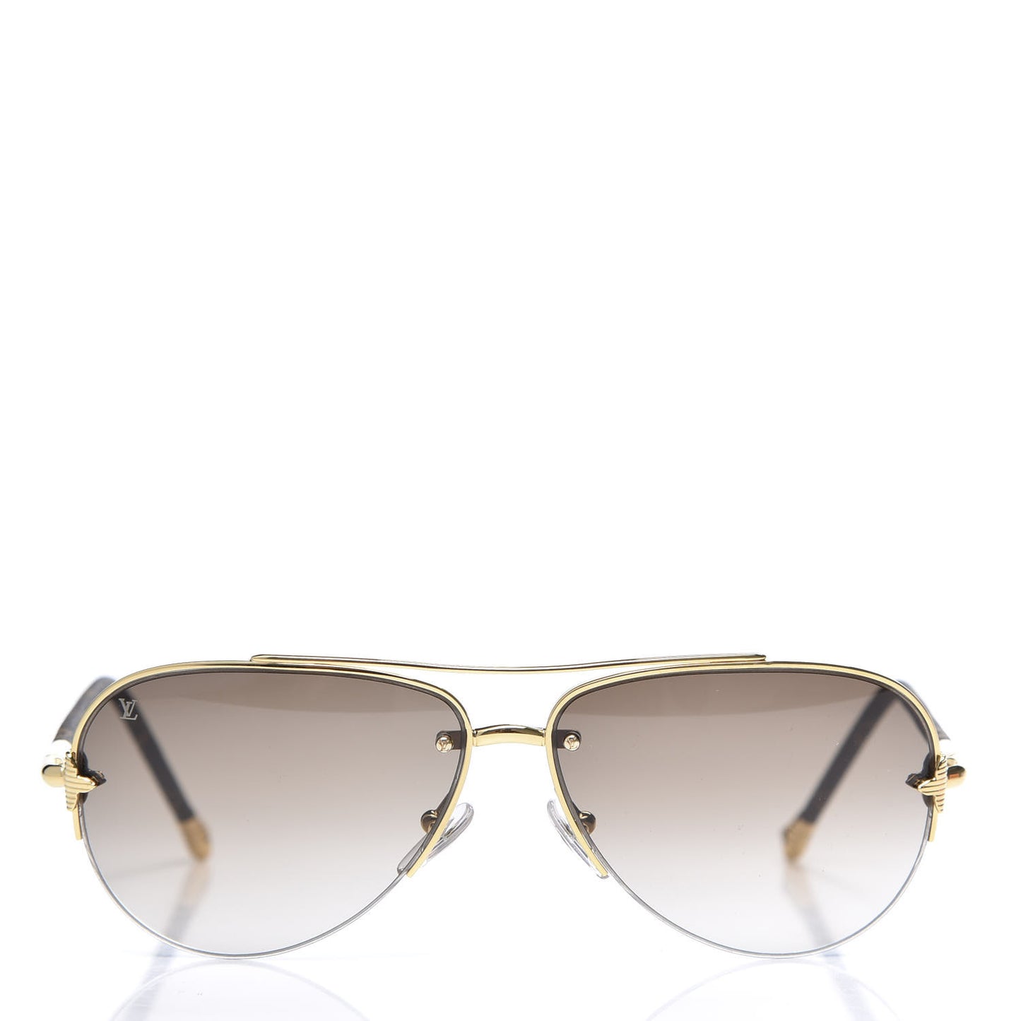 Monogram Petite Viola Pilote Aviator Sunglasses Z0571U Brown
