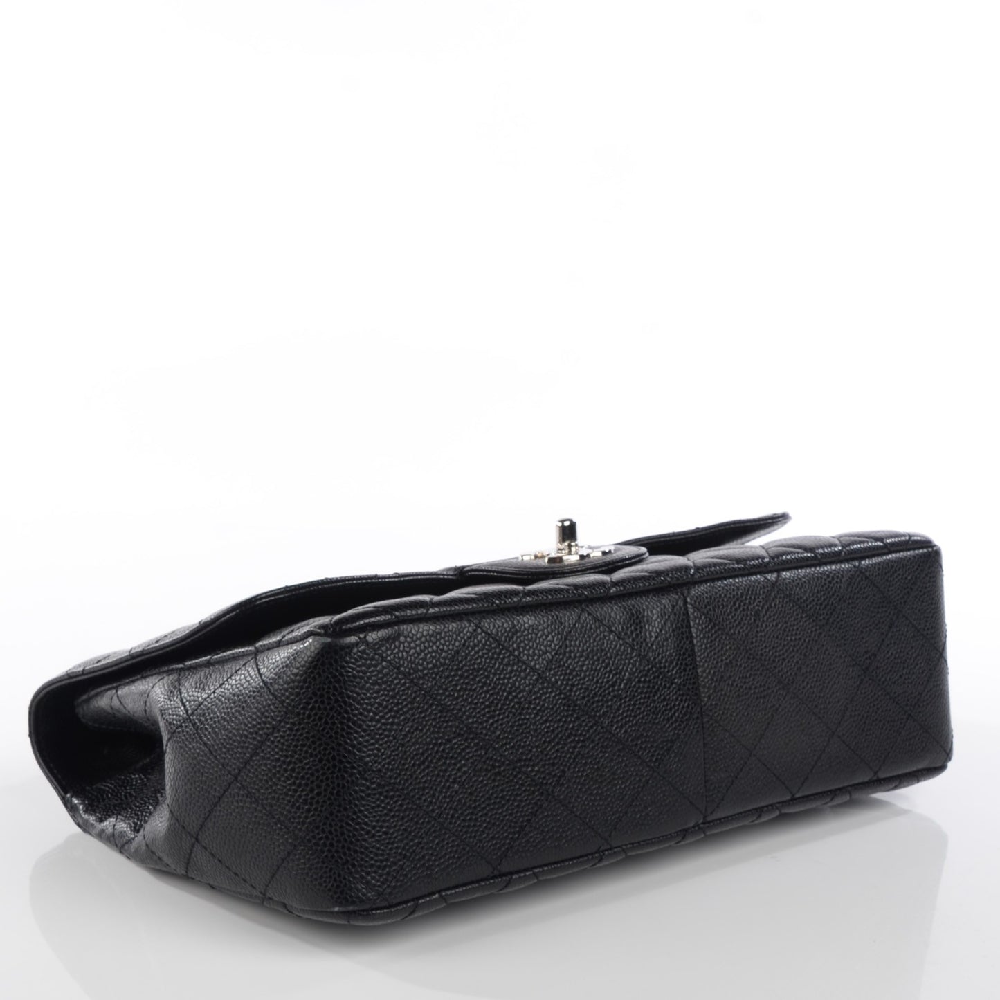 Caviar Quilted Jumbo Single Flap Black