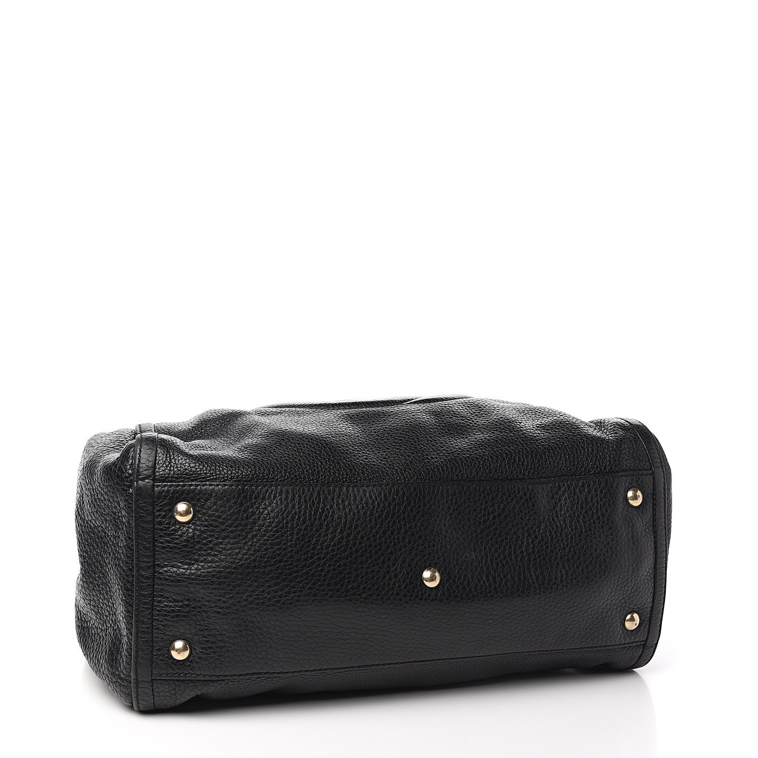 Gucci Pebbled Calfskin Medium Soho Shoulder Bag Black 4 of 11