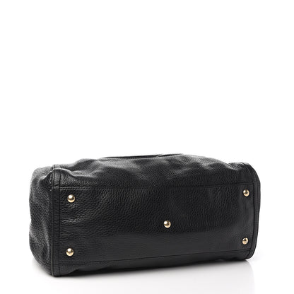 Gucci Pebbled Calfskin Medium Soho Shoulder Bag Black 4 of 11