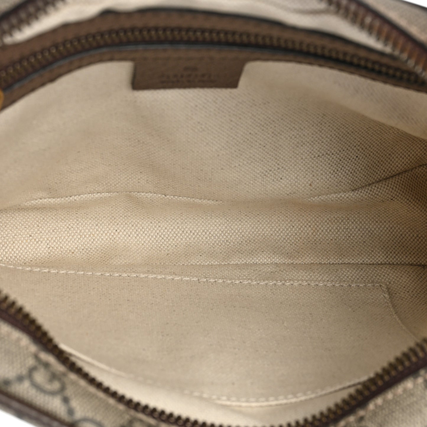 Soft GG Supreme Monogram Medium Ophidia Belt Bag Dark Brown