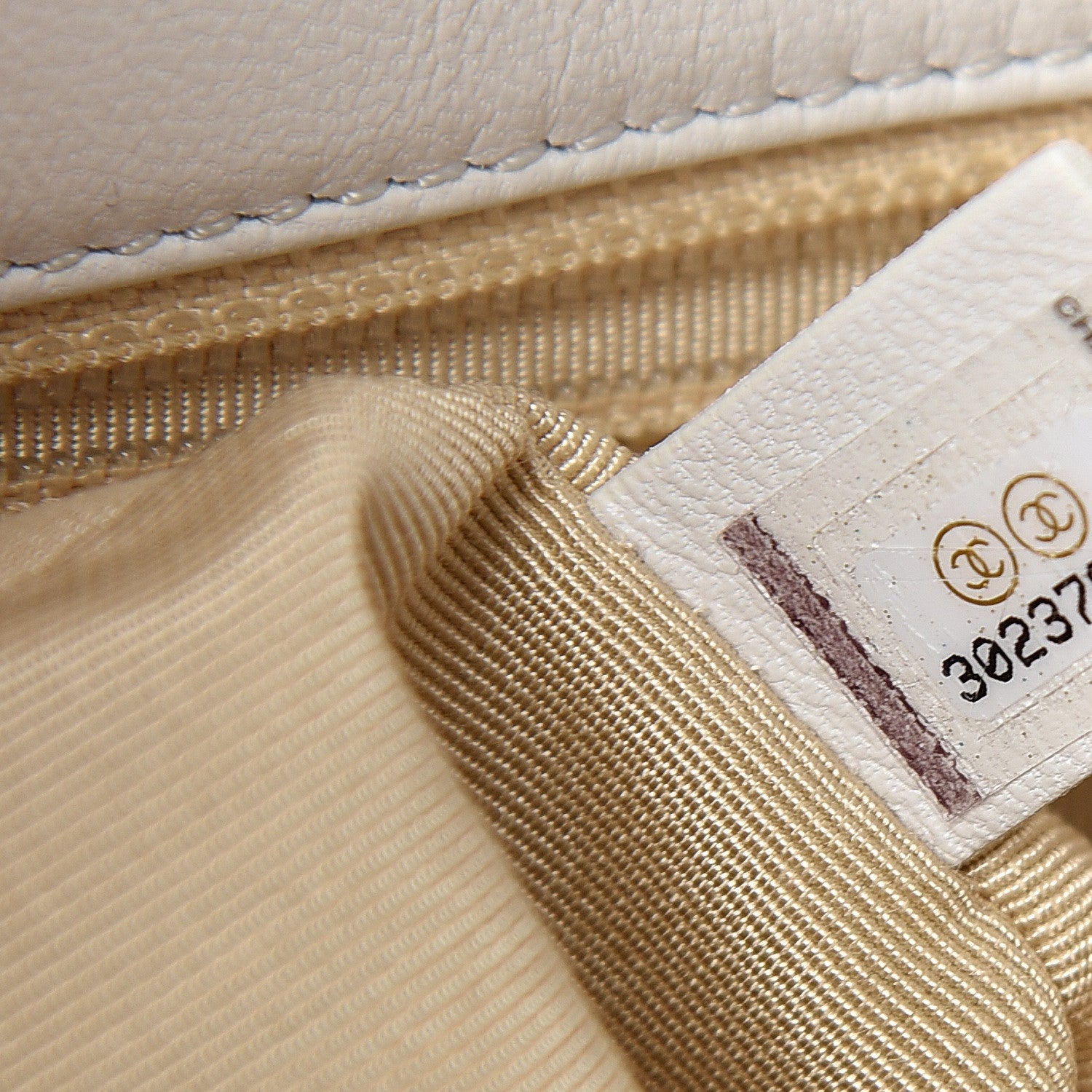 Chanel Goatskin Quilted Large 19 Flap White 6 of 10