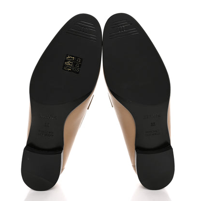 Hermes Goatskin Womens Royal Loafers 39 Beige Argile 5 of 11