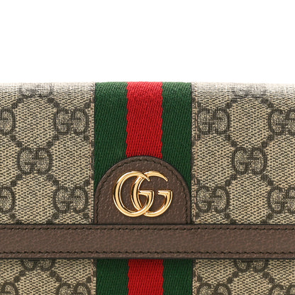 Gucci GG Supreme Monogram Web Ophidia Continental Wallet Brown 8 of 8