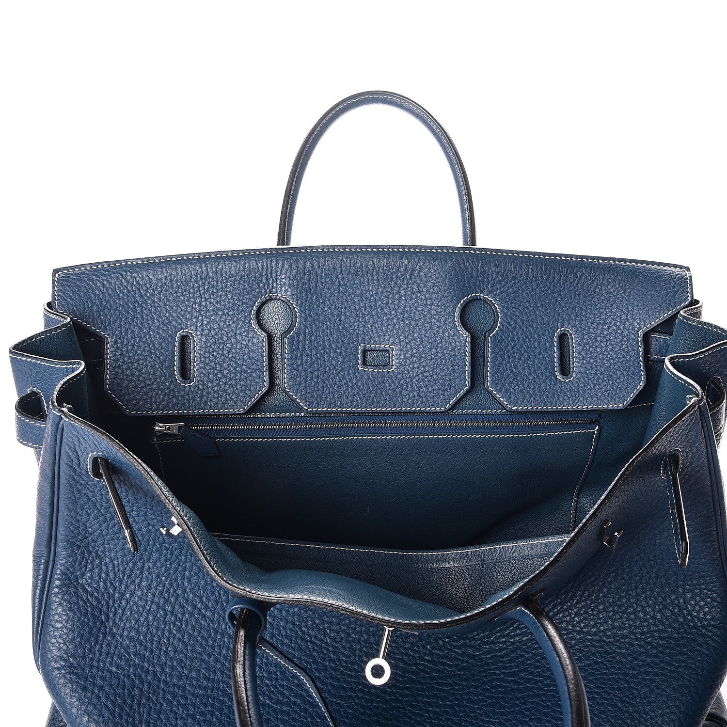Hermes Taurillon Clemence Birkin 40 Bleu Thalassa 26 of 31