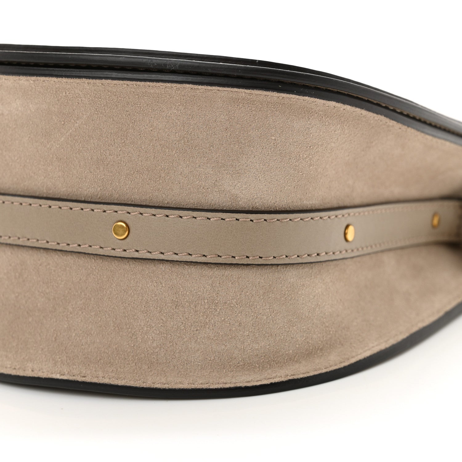 Chloe Calfskin Suede Medium Nile Bracelet Bag Motty Grey 9 of 9
