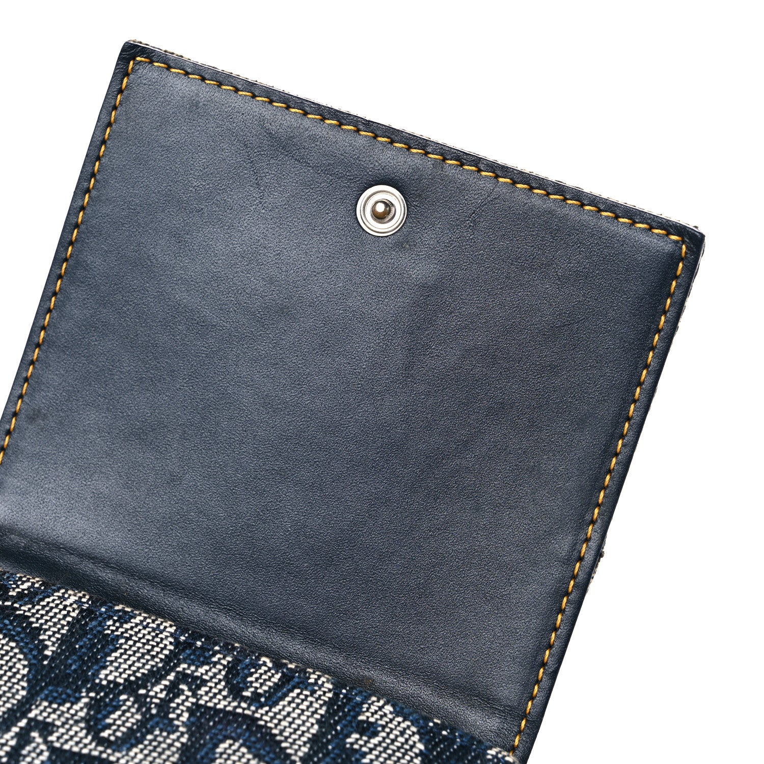 Christian Dior Monogram Compact Wallet Blue 15 of 18