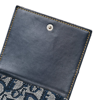 Christian Dior Monogram Compact Wallet Blue 15 of 18