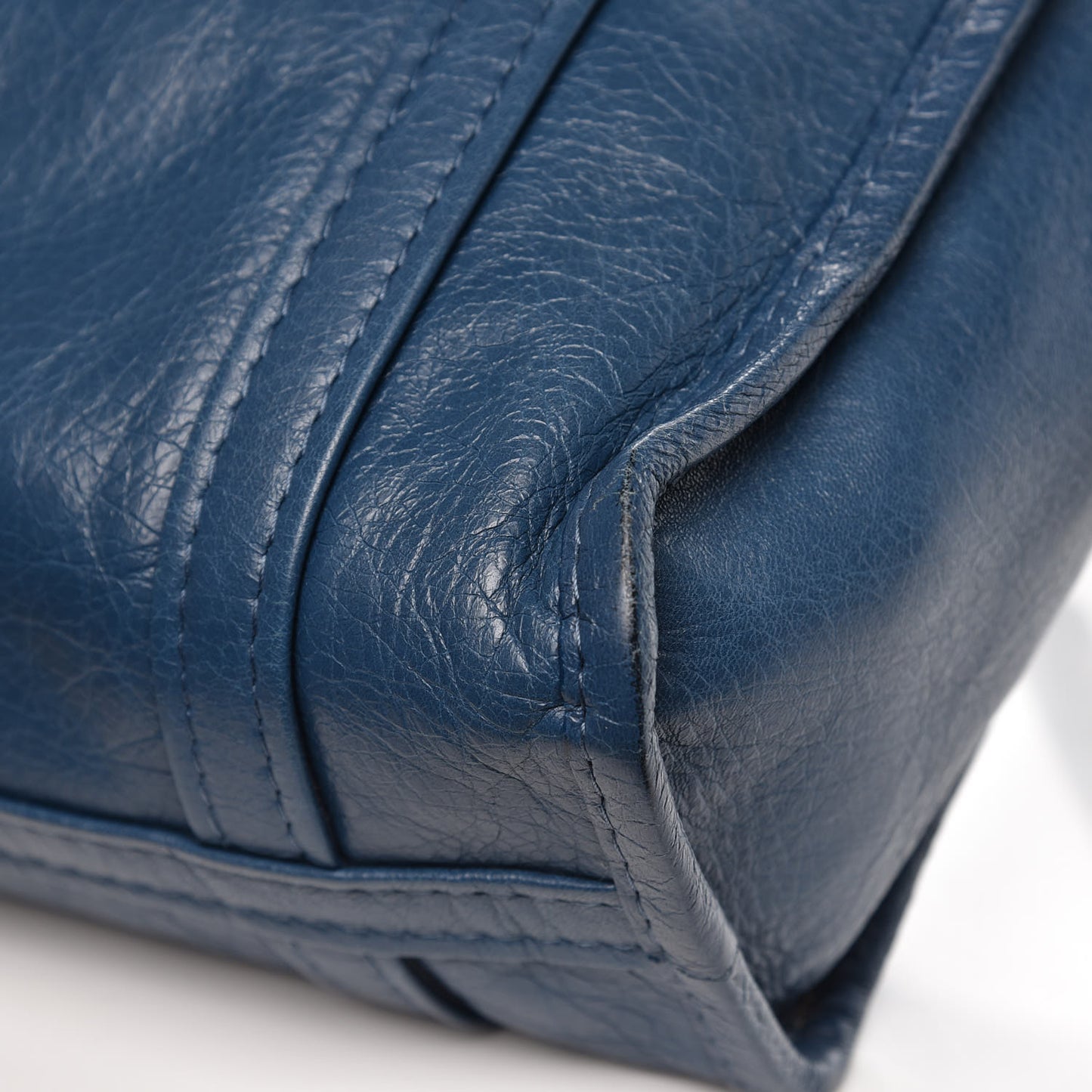 Agneau XS Bazar Shopper Tote Bleu Profond