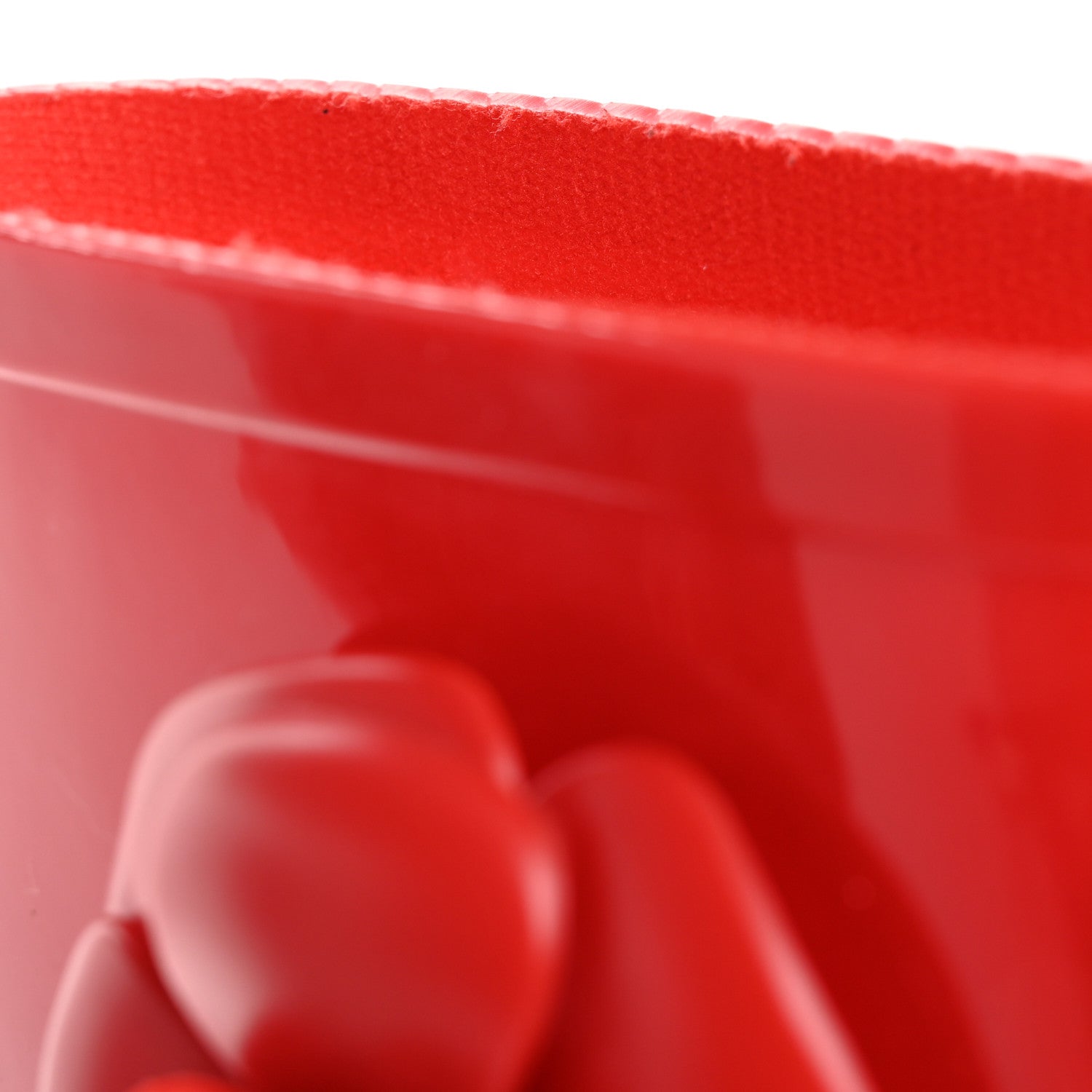 Chanel Rubber Camellia Rain Boots 37 Red 13 of 13