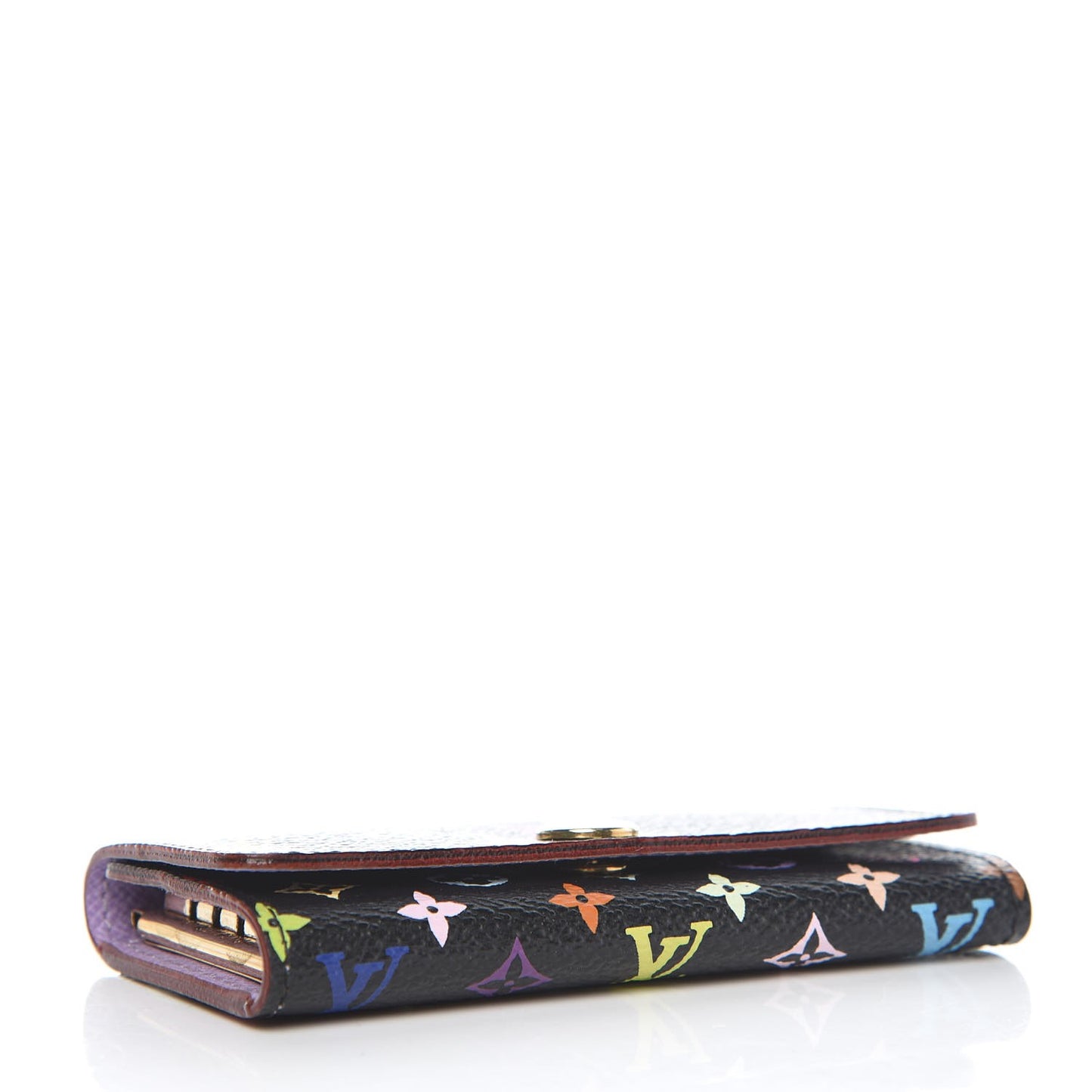Monogram Multicolor Multicles 4 Key Holder Black Grenade