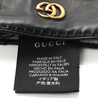 Gucci Lambskin GG Gloves 8 L Black 5 of 10