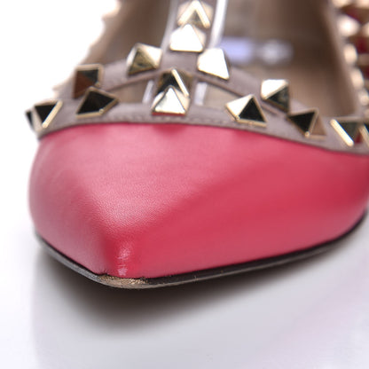 Valentino Garavani Nappa Rockstud Cage Ballerina Flats 36 Fuchsia Poudre 13 of 15