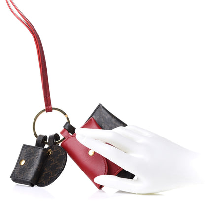 Celine Triomphe Lambskin Multi Key Ring Coin Card Case 2 of 8