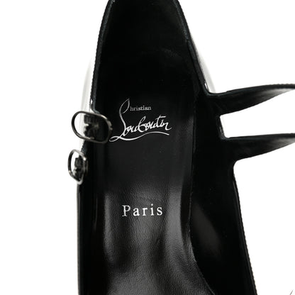 Christian Louboutin Patent Miss Jane Mary Janes 55 Pumps 39.5 Black 7 of 8