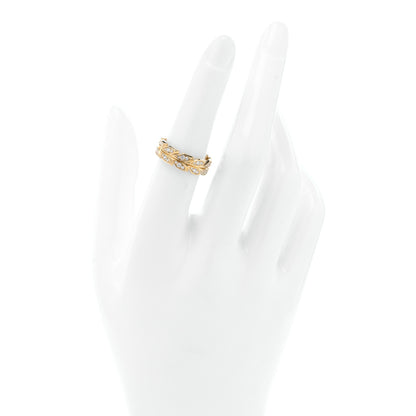 Tiffany 18K Yellow Gold Diamond Victoria Vine Band Ring 52 6 2 of 5