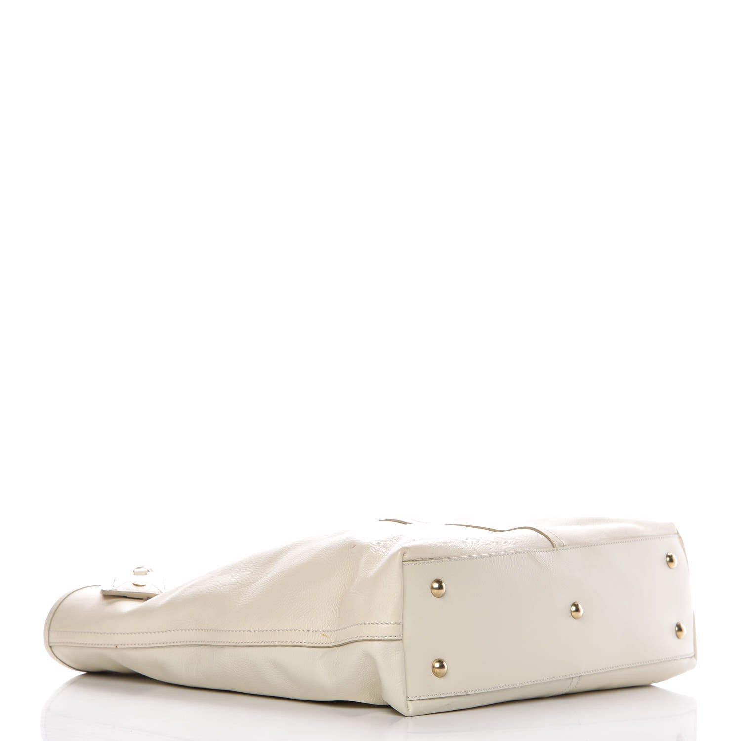 Saint Laurent Calfskin Shopping Tote White 4 of 13