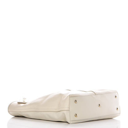 Saint Laurent Calfskin Shopping Tote White 4 of 13