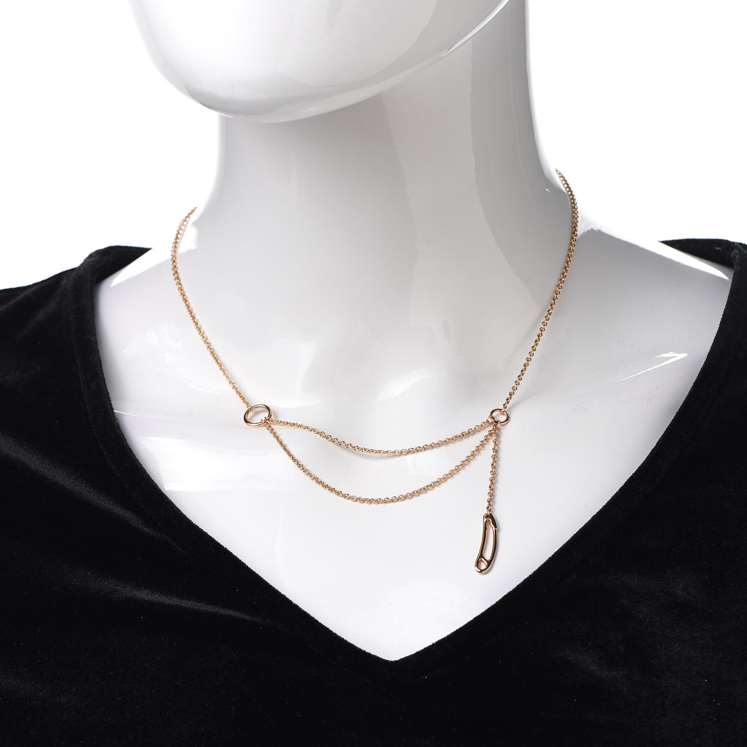 Hermes 18K Rose Gold TPM Chaine d'Ancre Punk Necklace ST 2 of 6