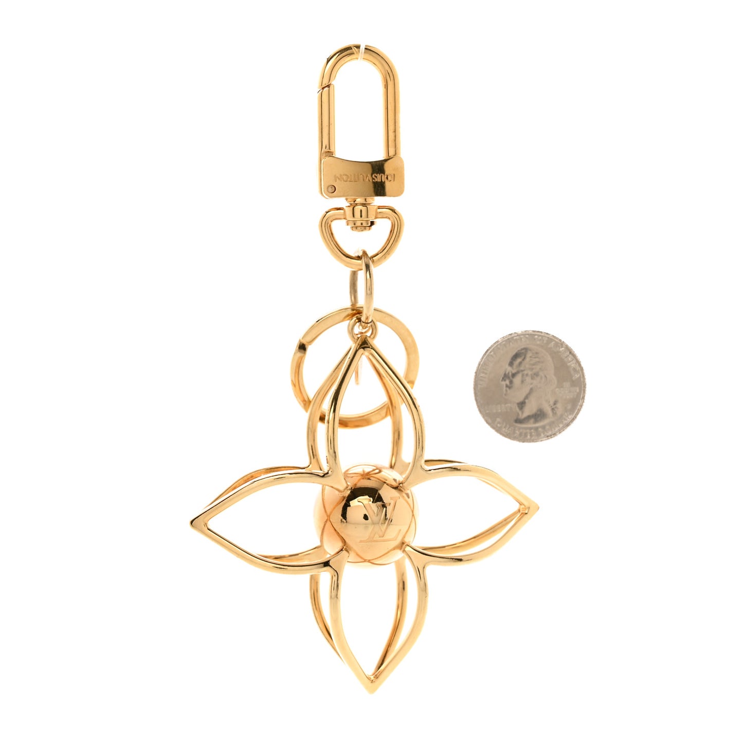 Sphere Bag Charm Gold