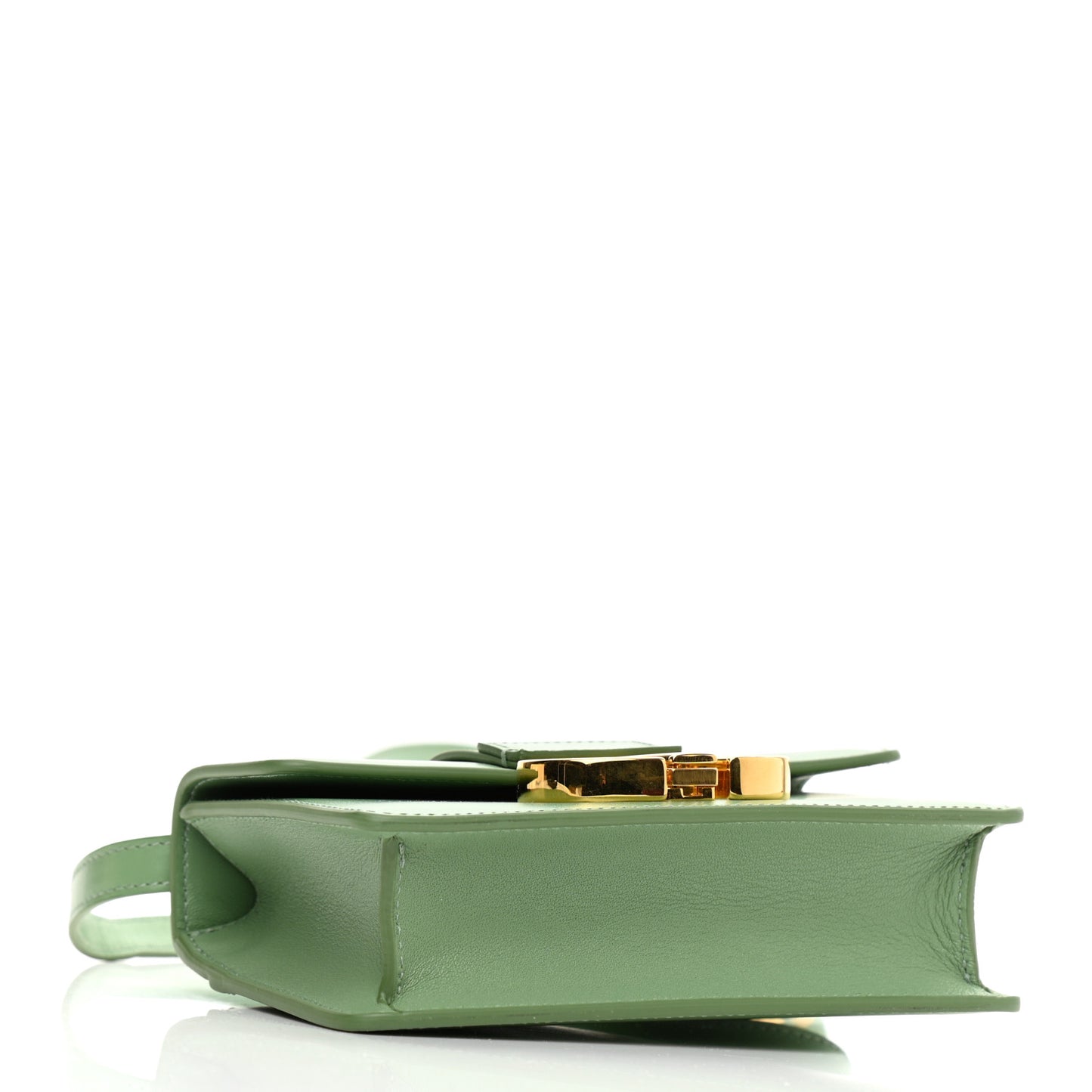 Smooth Calfskin Micro 30 Montaigne Flap Bag Mint Green