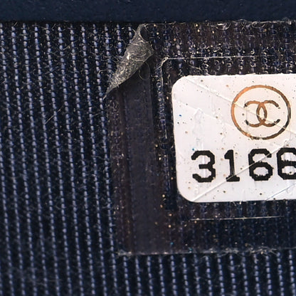Chanel Caviar Quilted Compact Flap Wallet Navy 8 of 8