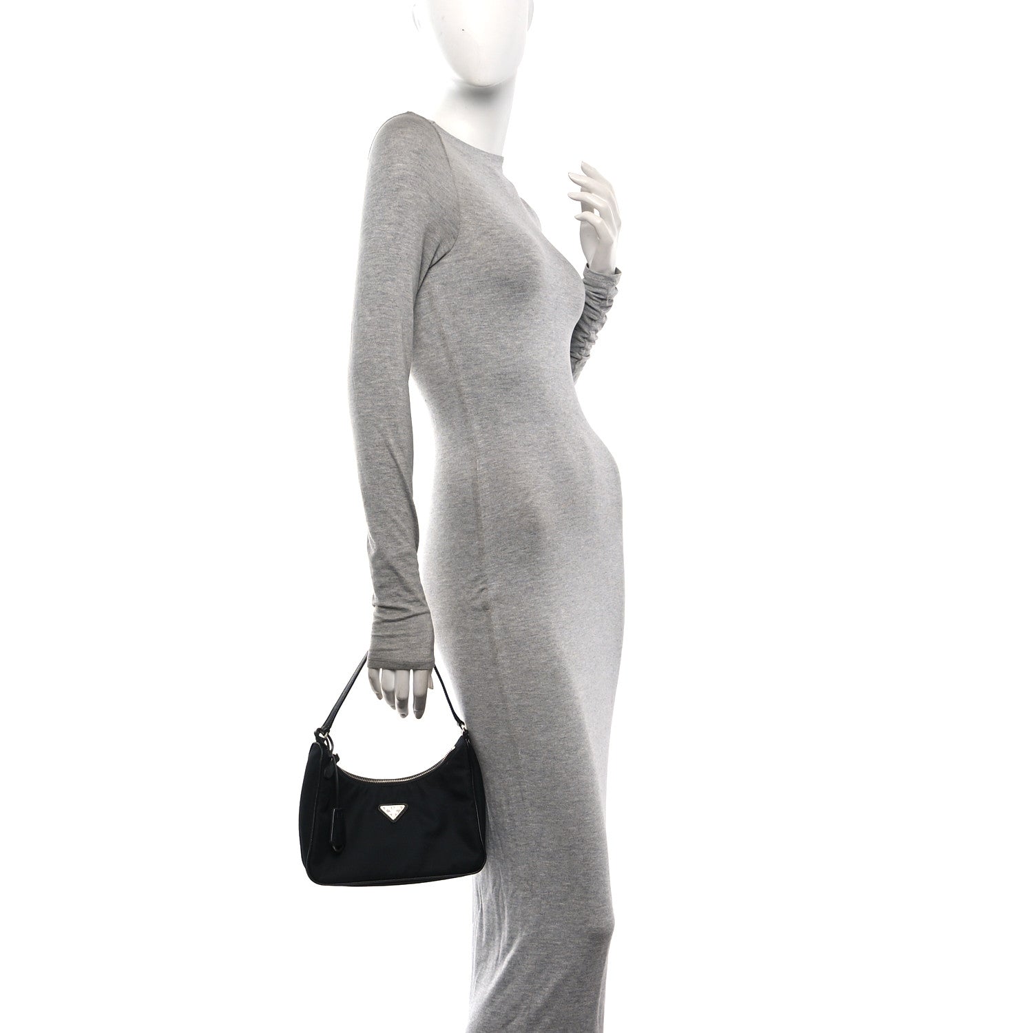 Prada Re-Nylon Saffiano Mini Re-Edition 2005 Bag Black 2 of 10
