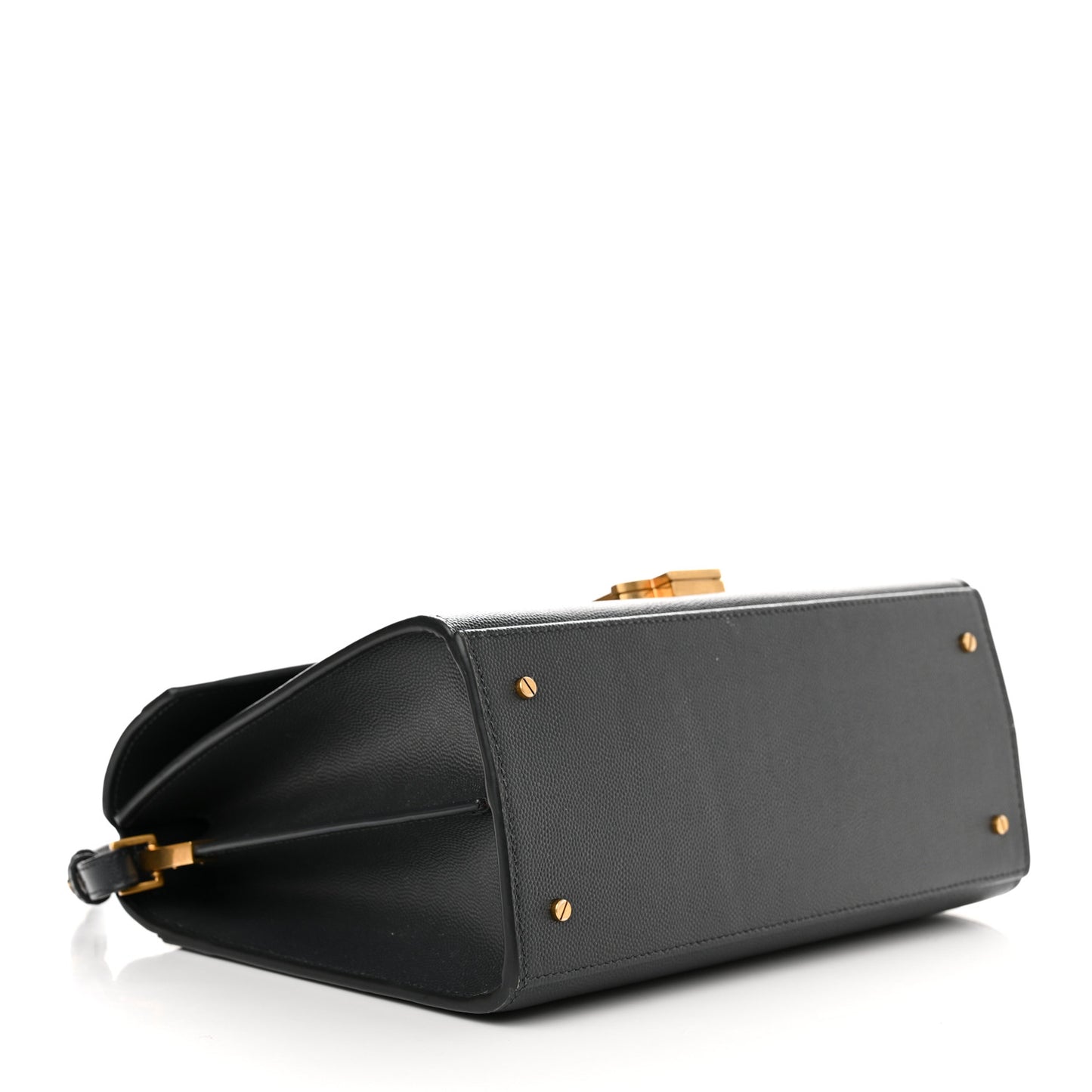 Grain de Poudre Medium Classic Monogram Cassandra Top Handle Dark Smog