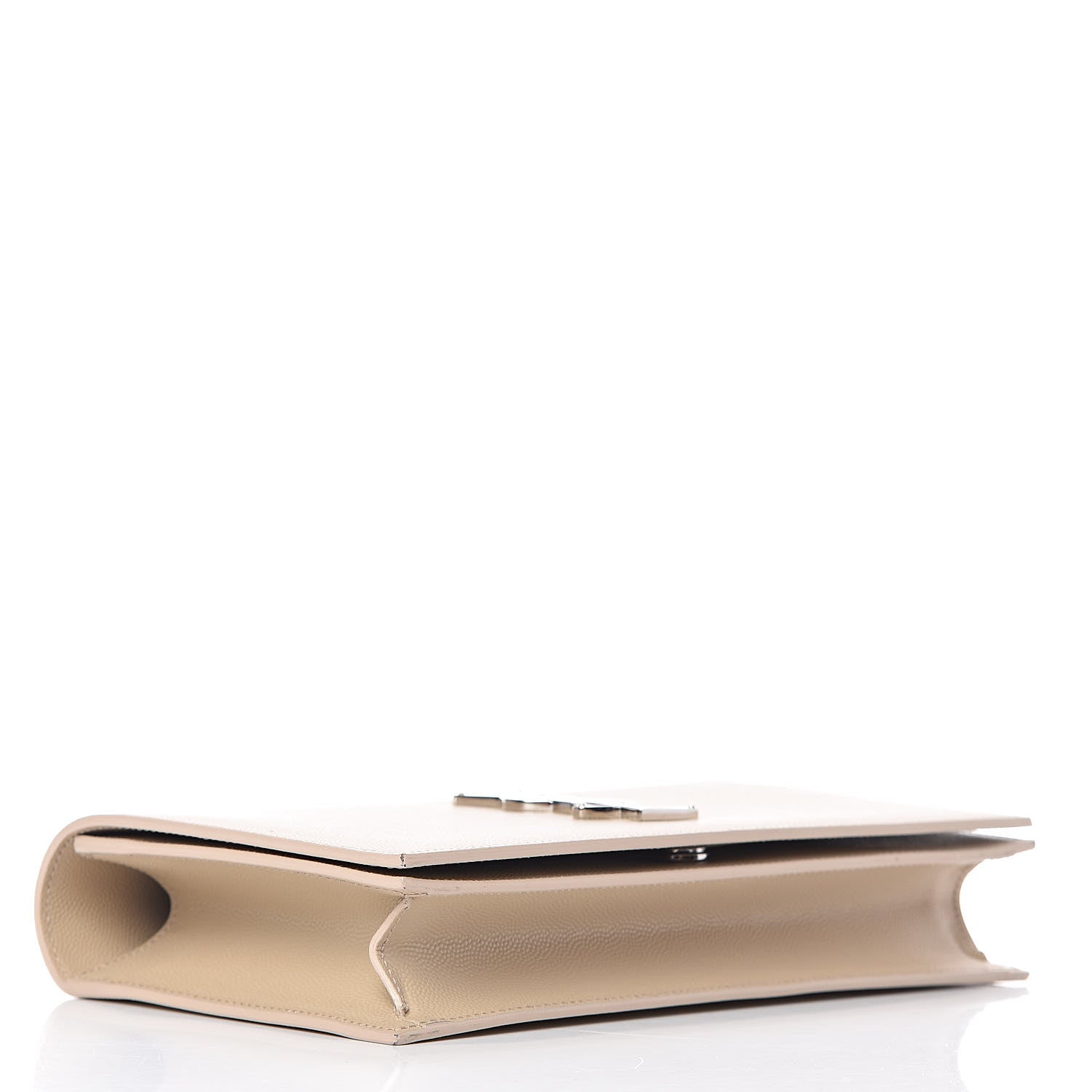 Saint Laurent Grain De Poudre Classic Kate Monogram Clutch Nude Powder 4 of 9