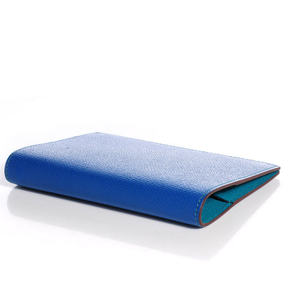 Hermes Epsom Globe Trotter Agenda PM Cover with Refill Bleu Izmir Malachite 8 of 9