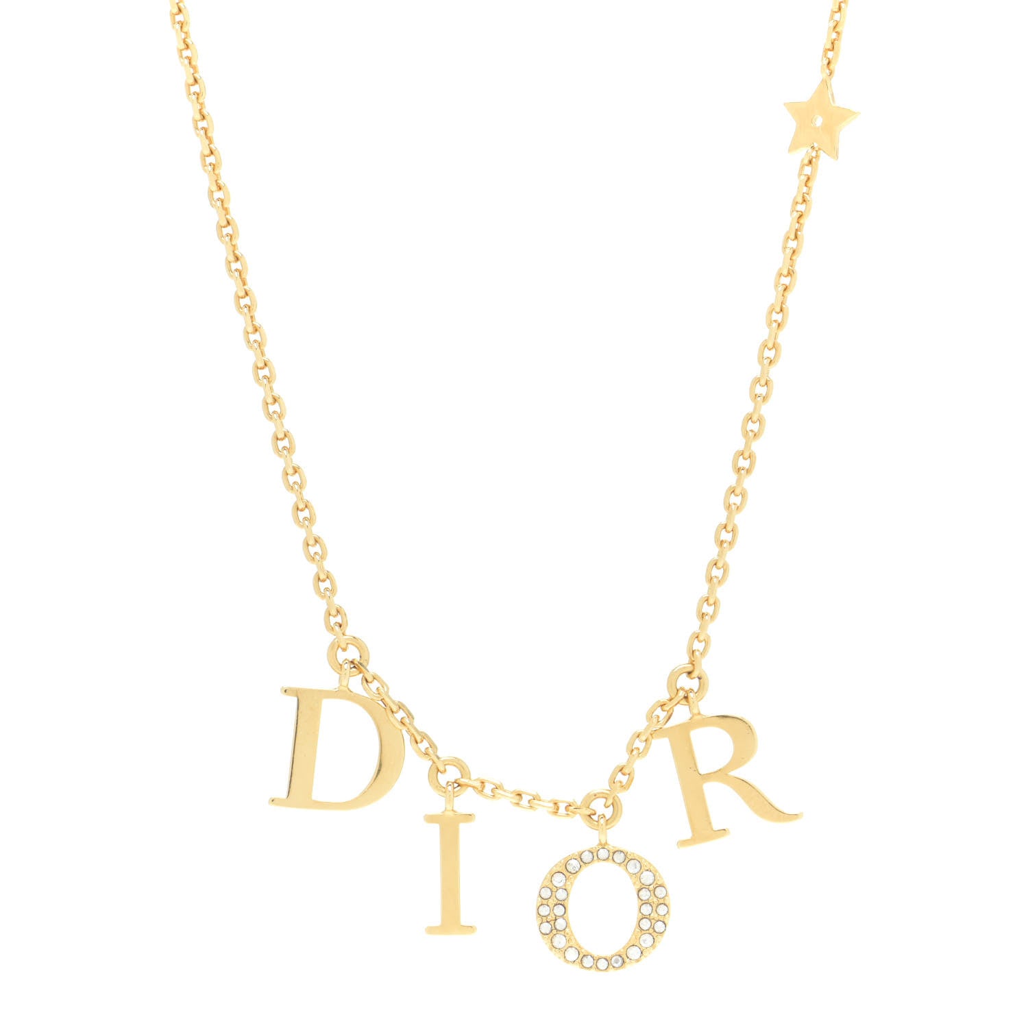 Christian Dior Crystal Dio(r)evolution Necklace Gold 1 of 6