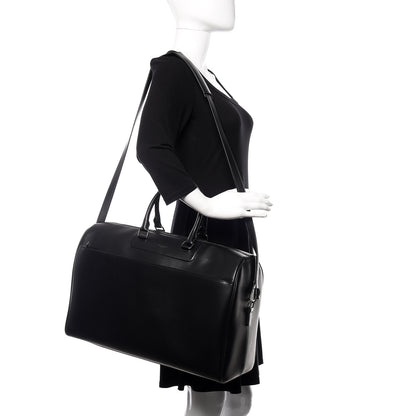 Saint Laurent Calfskin Classic Duffle 24 Black 2 of 9