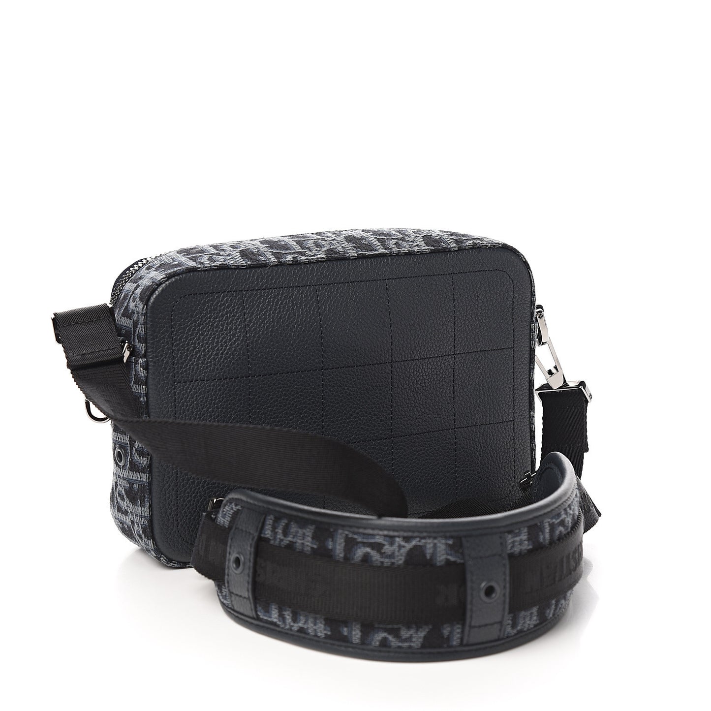 HOMME Oblique Jacquard Safari Messenger Navy Blue