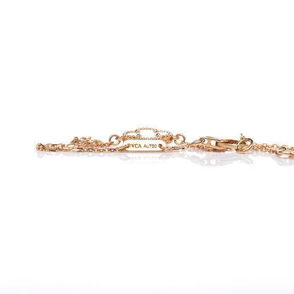 Van Cleef & Arpels 18K Yellow Gold Mother of Pearl Sweet Alhambra Bracelet 5 of 5