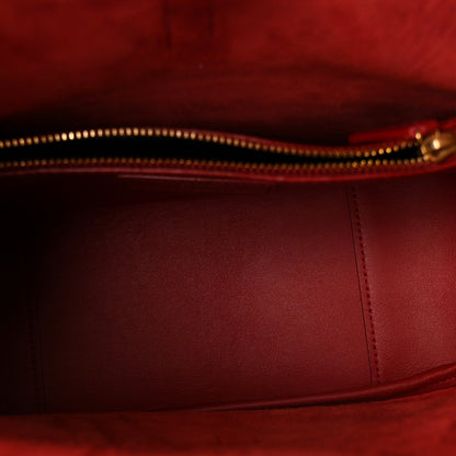 Saint Laurent Smooth Calfskin Small Le 5 A 7 Soft Hobo Red Danger 5 of 10