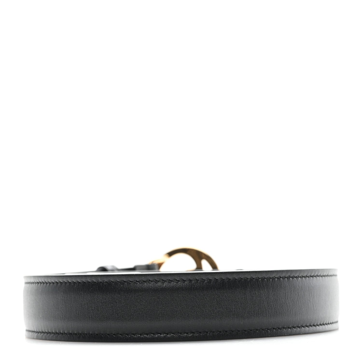 Gucci Ciny Lux Calfskin Blondie 30mm Belt 95 38 Black 2 of 4
