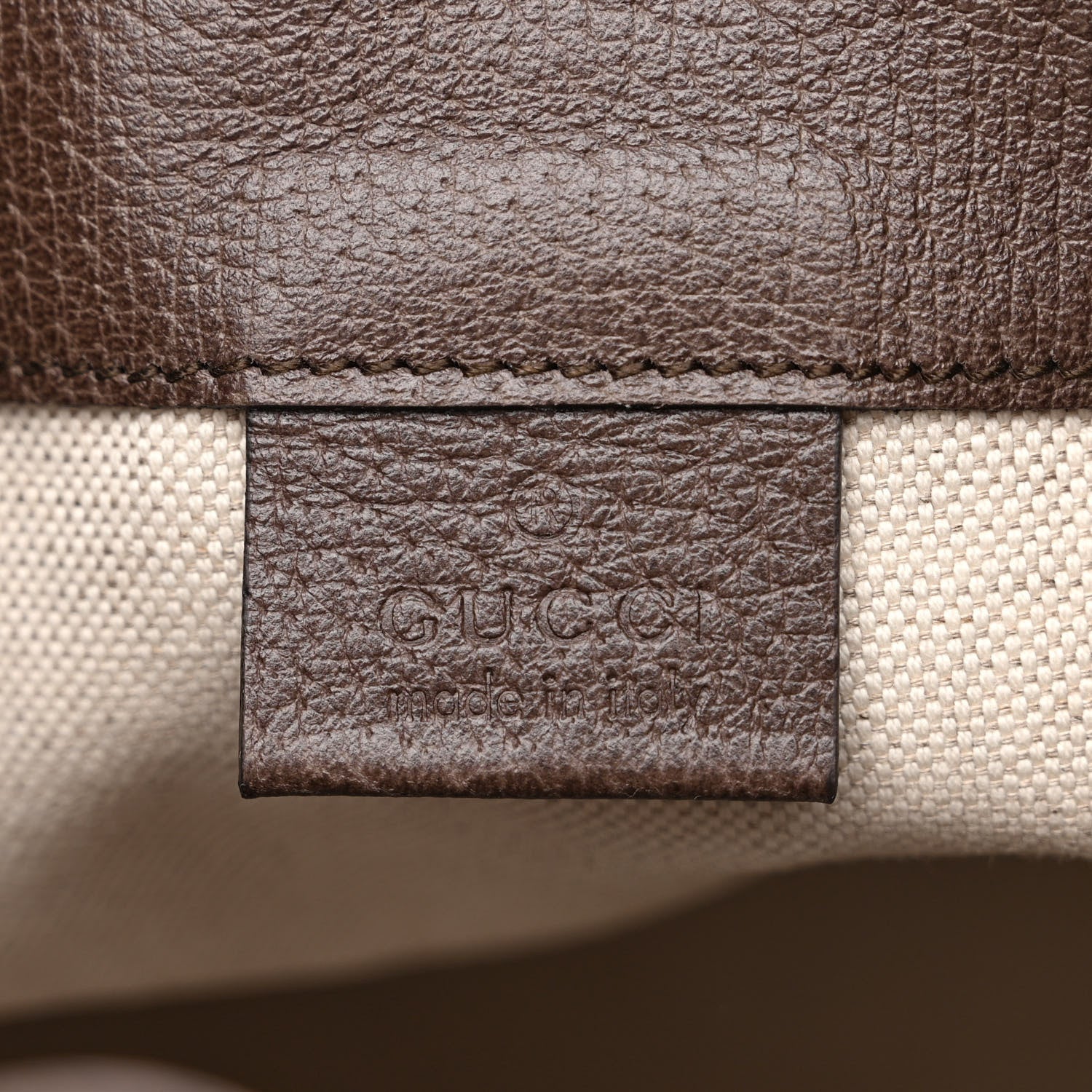 Gucci GG Supreme Monogram Web Ophidia Bucket Bag Brown 6 of 10