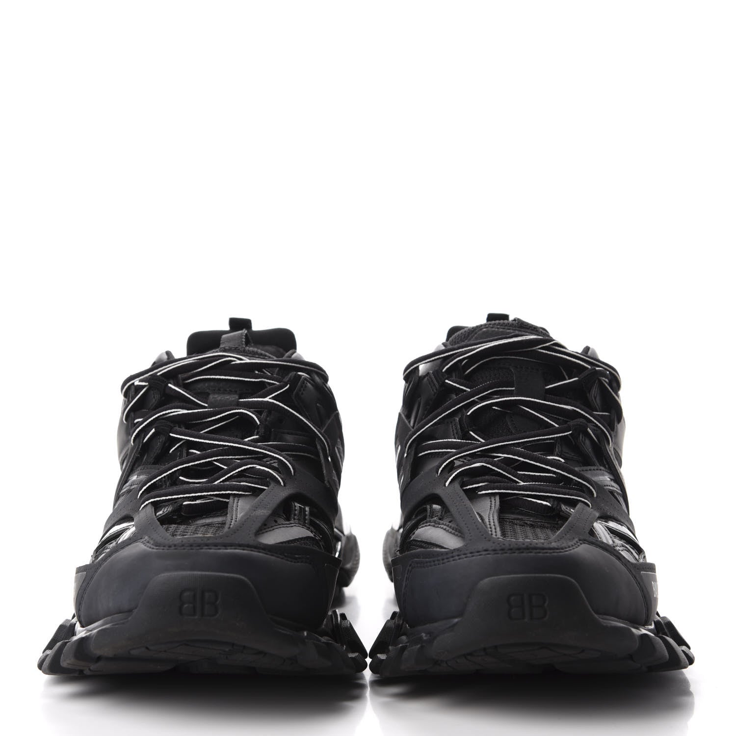 Balenciaga Mesh Nylon Womens Track Sneakers 42 Black 2 of 8