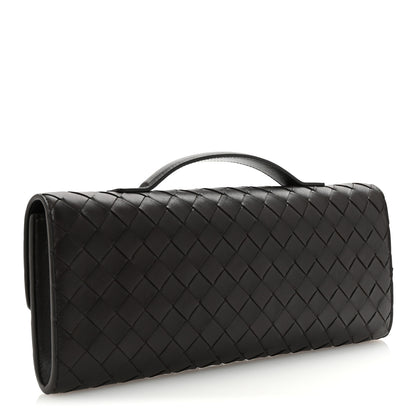 Bottega Veneta Nappa Intrecciato Long Andiamo Top Handle Clutch Fondant 3 of 6