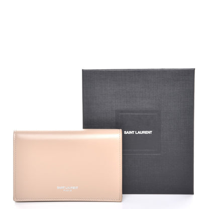 Saint Laurent Calfskin Fragments Flap Wallet Dark Beige 8 of 8
